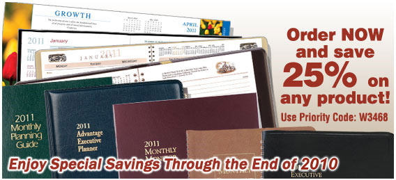 25% Off All Products - Personalized promotional calendar and imprinted planners - US Diary